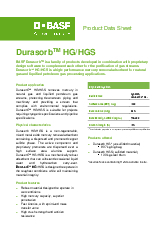 Thumbnail for: BASF 10597 Durasorb HG HGS Datasheet A4 Rev 01 2022