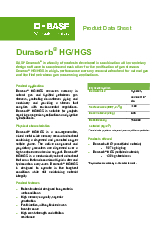 Thumbnail for: Durasorb HG/HGS Datasheet