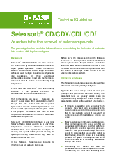 Thumbnail for: Selexsorb® CD CDX CDL CDi Technical Guideline