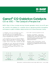 Thumbnail for: Camet® CO Oxidation Catalysts
