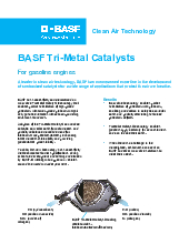 Thumbnail for: BASF Tri-Metal Catalysts for Gasoline Engines