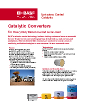 Thumbnail for: Catalytic Converters for Heavy Duty Diesel