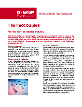 Thumbnail for: Thermocouples for the Semiconductor Industry Product Information