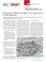 Thumbnail for: Choosing an FCCU CO promoter is no longer driven by NOx emissions - December 2021
